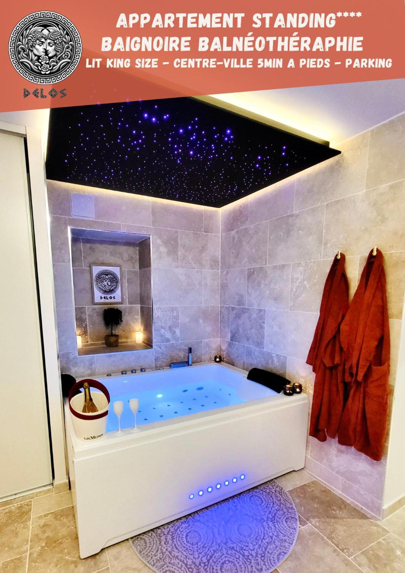 - La Suite Delos - Jacuzzi 2 Places - Centre Ville A Pied - Lit Queen Size - Parking Privee - Wifi - City Center Within Walking Distance - Κεμπέρ Εξωτερικό φωτογραφία
